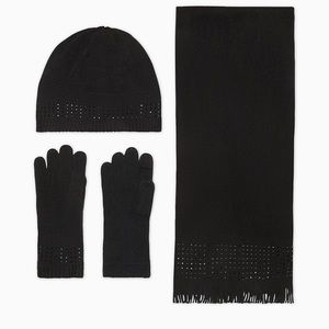 Calvin Klein Hat, Scarf, Gloves Set